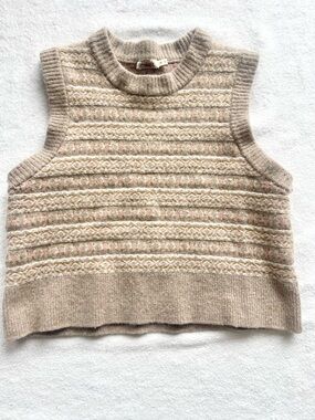 Faherty Highland Fair Isle Merino Wool Sweater Vest XL